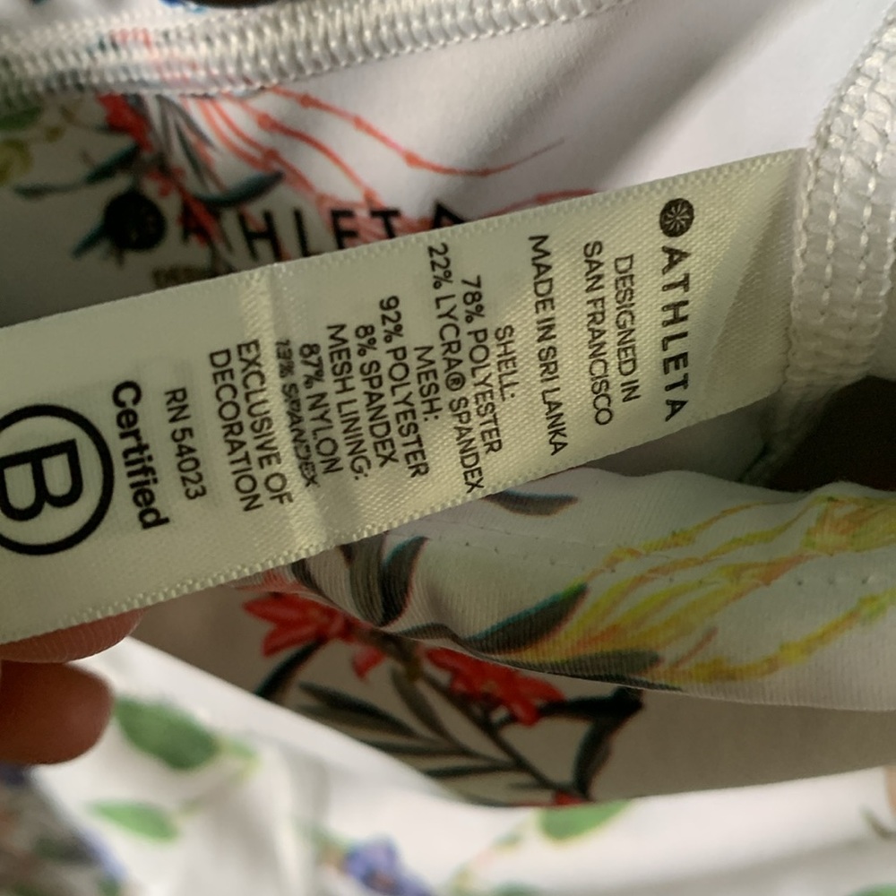 Athleta sz S Floral Leggings like new! - Picture 7 of 10
